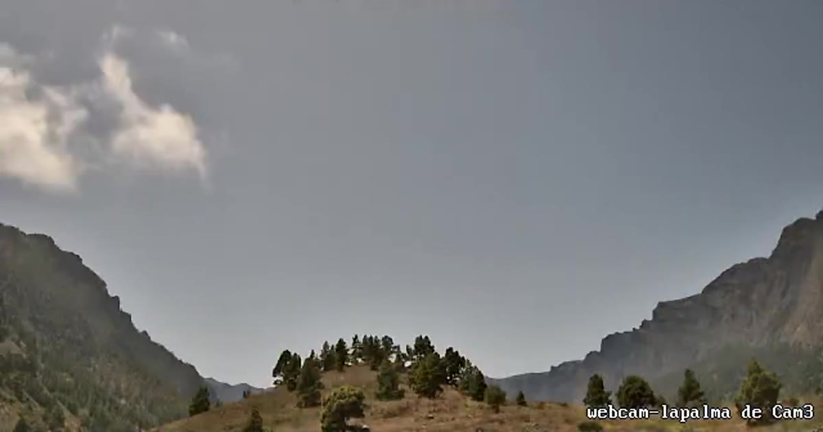 Caldera de Taburiente mit Wolken, La Palma — Webcam-Standbild