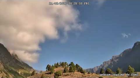 Caldera am 21. August 2026 (Bild aus dem Zeitraffer)