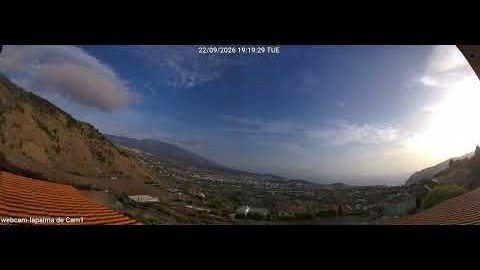 Aridane-Tal am 22. September 2026 (Bild aus dem Zeitraffer)