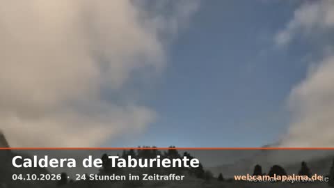Caldera am 4. Oktober 2026 (Bild aus dem Zeitraffer)