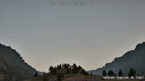 Caldera am 28. Juli 2026 (Bild aus dem Zeitraffer)