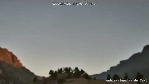 Caldera am 2. September 2026 (Bild aus dem Zeitraffer)