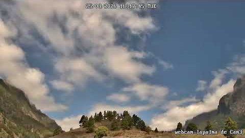 Caldera am 25. August 2026 (Bild aus dem Zeitraffer)