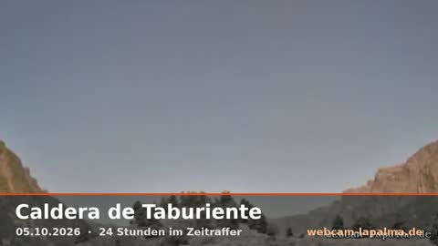 Caldera am 5. Oktober 2026 (Bild aus dem Zeitraffer)