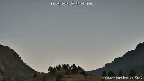 Caldera am 13. August 2026 (Bild aus dem Zeitraffer)