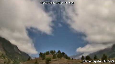 Caldera am 13. Juli 2026 (Bild aus dem Zeitraffer)