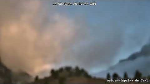 Caldera am 23. August 2026 (Bild aus dem Zeitraffer)
