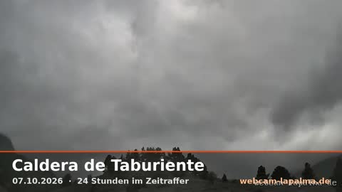 Caldera am 7. Oktober 2026 (Bild aus dem Zeitraffer)