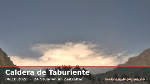 Caldera am 6. Oktober 2026 (Bild aus dem Zeitraffer)