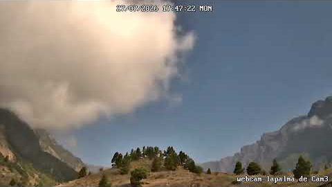 Caldera am 27. Juli 2026 (Bild aus dem Zeitraffer)