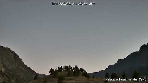 Caldera am 12. August 2026 (Bild aus dem Zeitraffer)