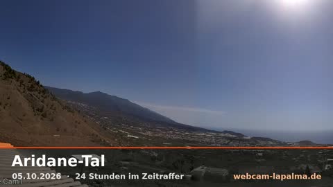 Aridane-Tal am 5. Oktober 2026 (Bild aus dem Zeitraffer)