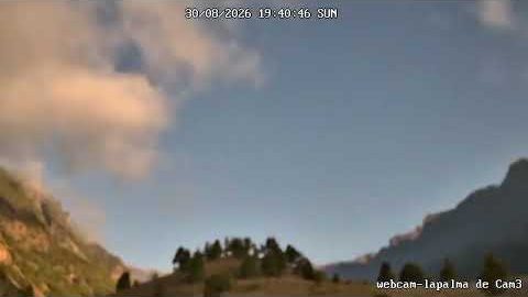 Caldera am 30. August 2026 (Bild aus dem Zeitraffer)